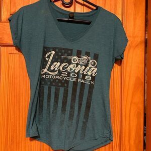 Laconia 2018 Teal Graphic Women's Top
